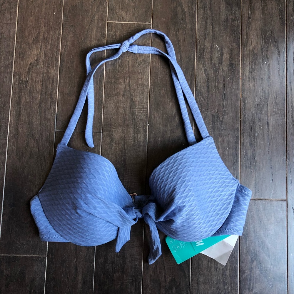 Blue Bathing Suit Top